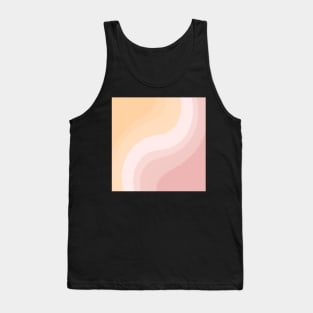 Peach and Rose Swirl Tank Top